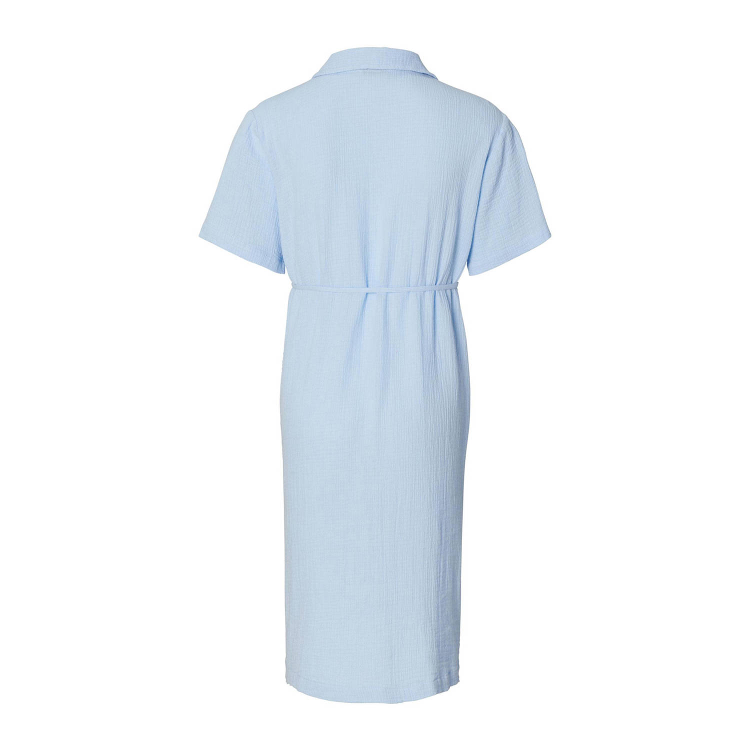 Noppies maternity zwangerschaps- en voedings blousejurk lichtblauw