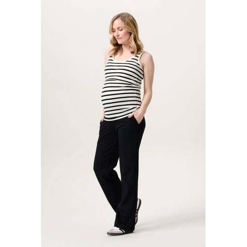 Noppies maternity regular high waist zwangerschaps casual broek zwart afbeelding