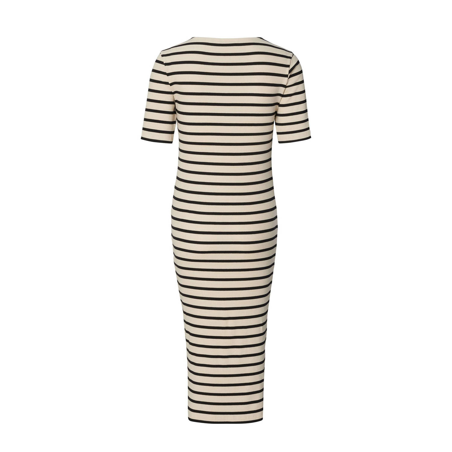 Noppies maternity zwangerschaps- en voedings midi jurk beige