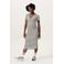 Noppies maternity zwangerschaps- en voedings midi jurk beige