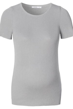 zwangerschaps T-shirt grijs