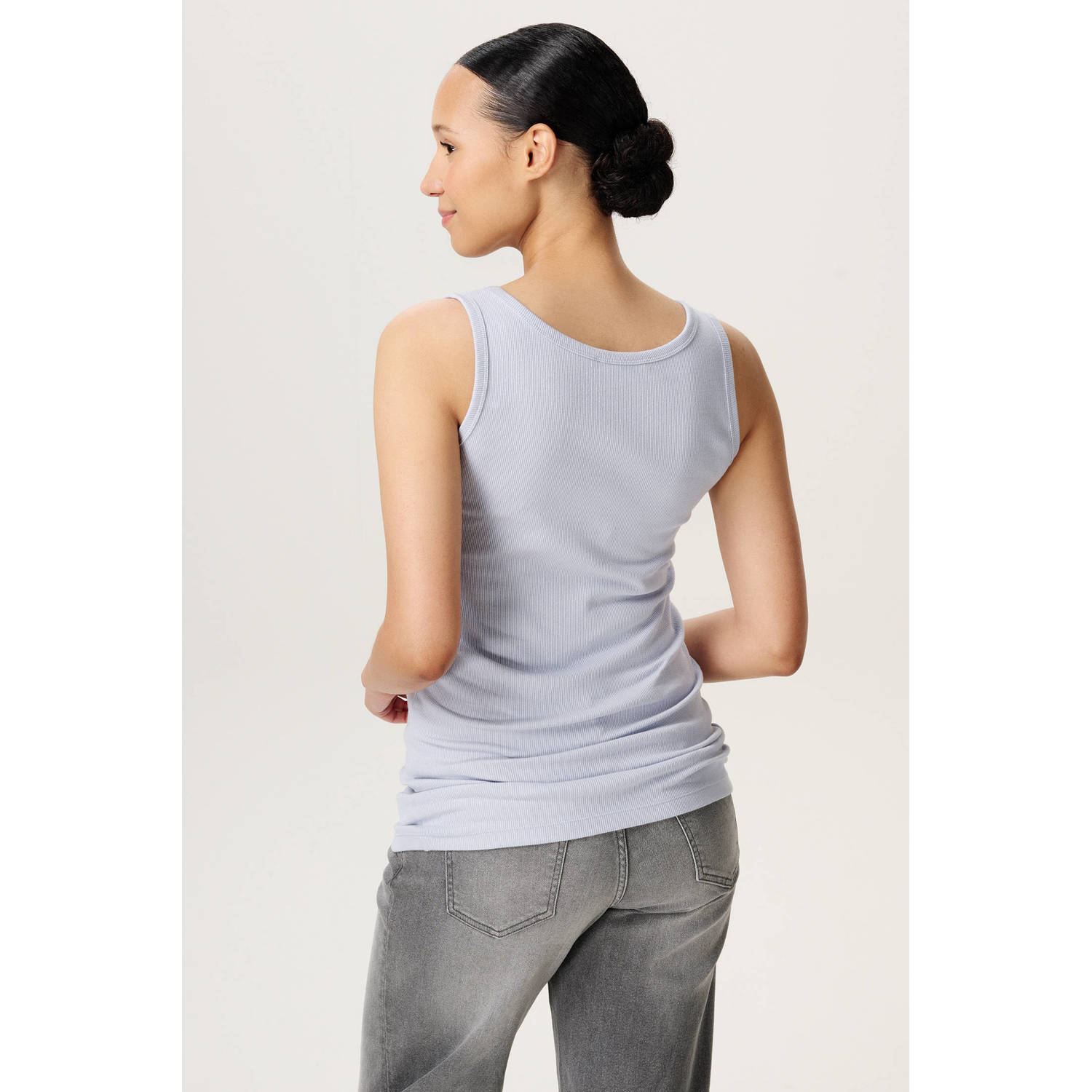 Noppies maternity zwangerschaps- en voedings mouwloze top lichtblauw