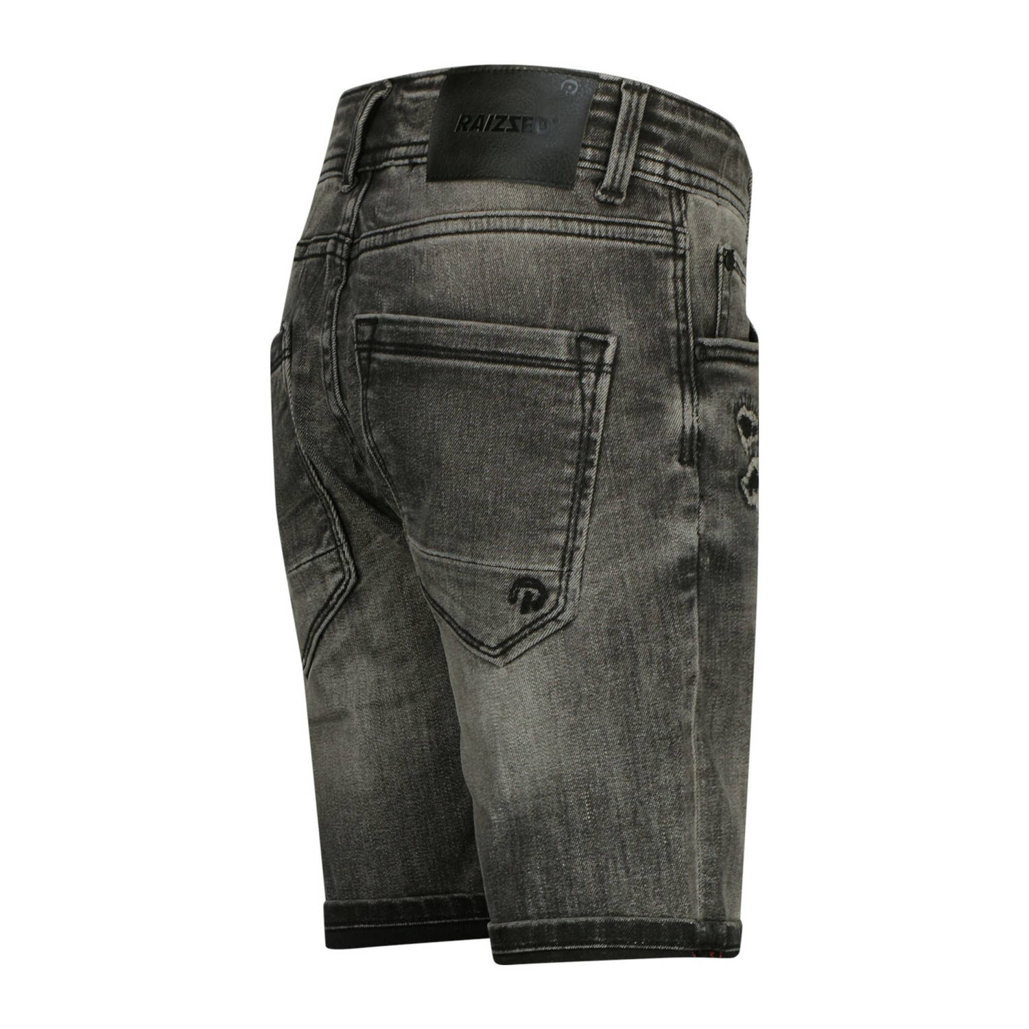 Raizzed regular denim short black denim