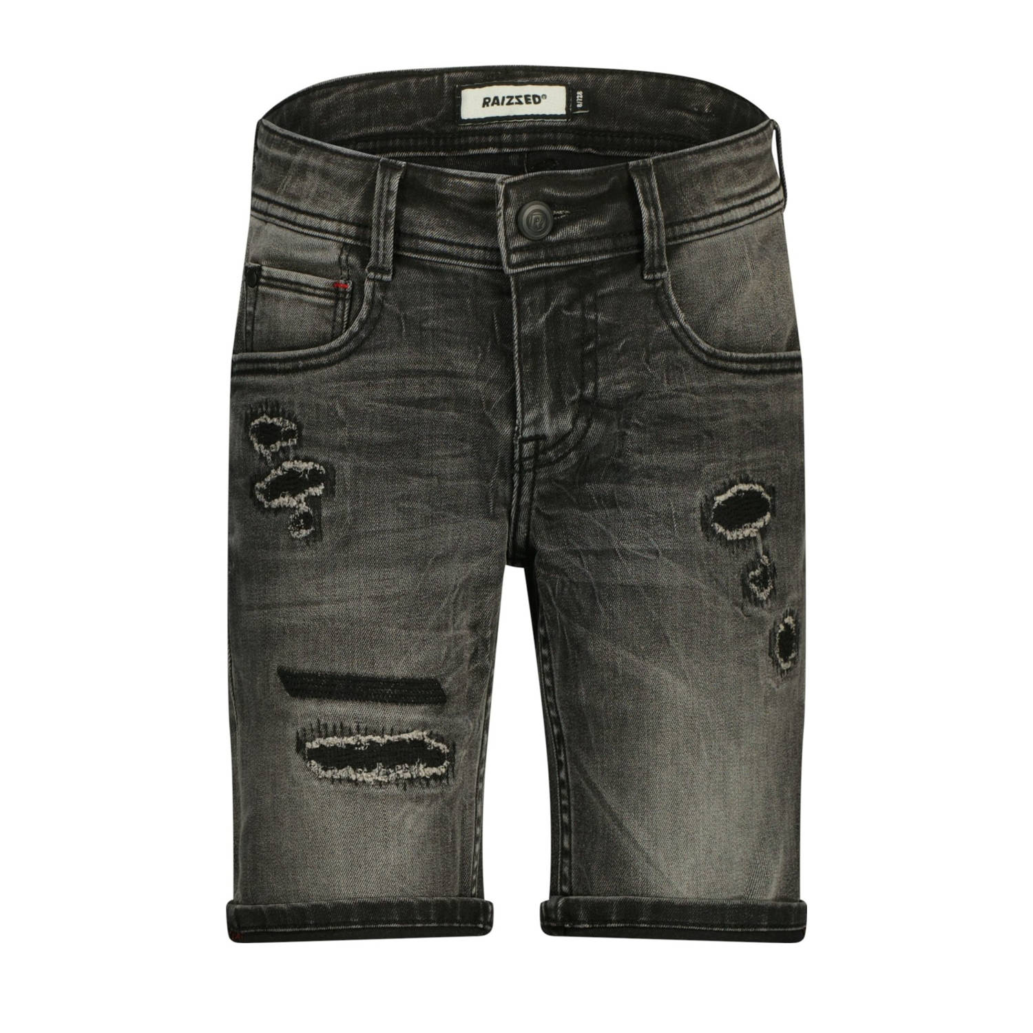 Raizzed regular denim short black denim
