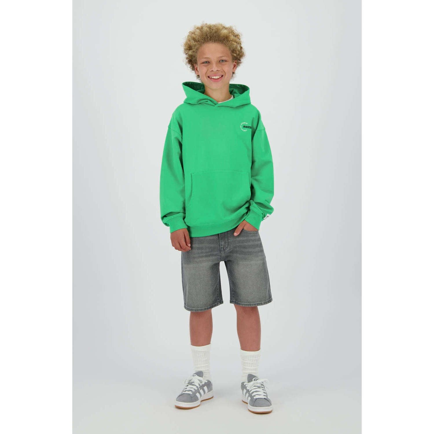 Raizzed regular denim short grey denim