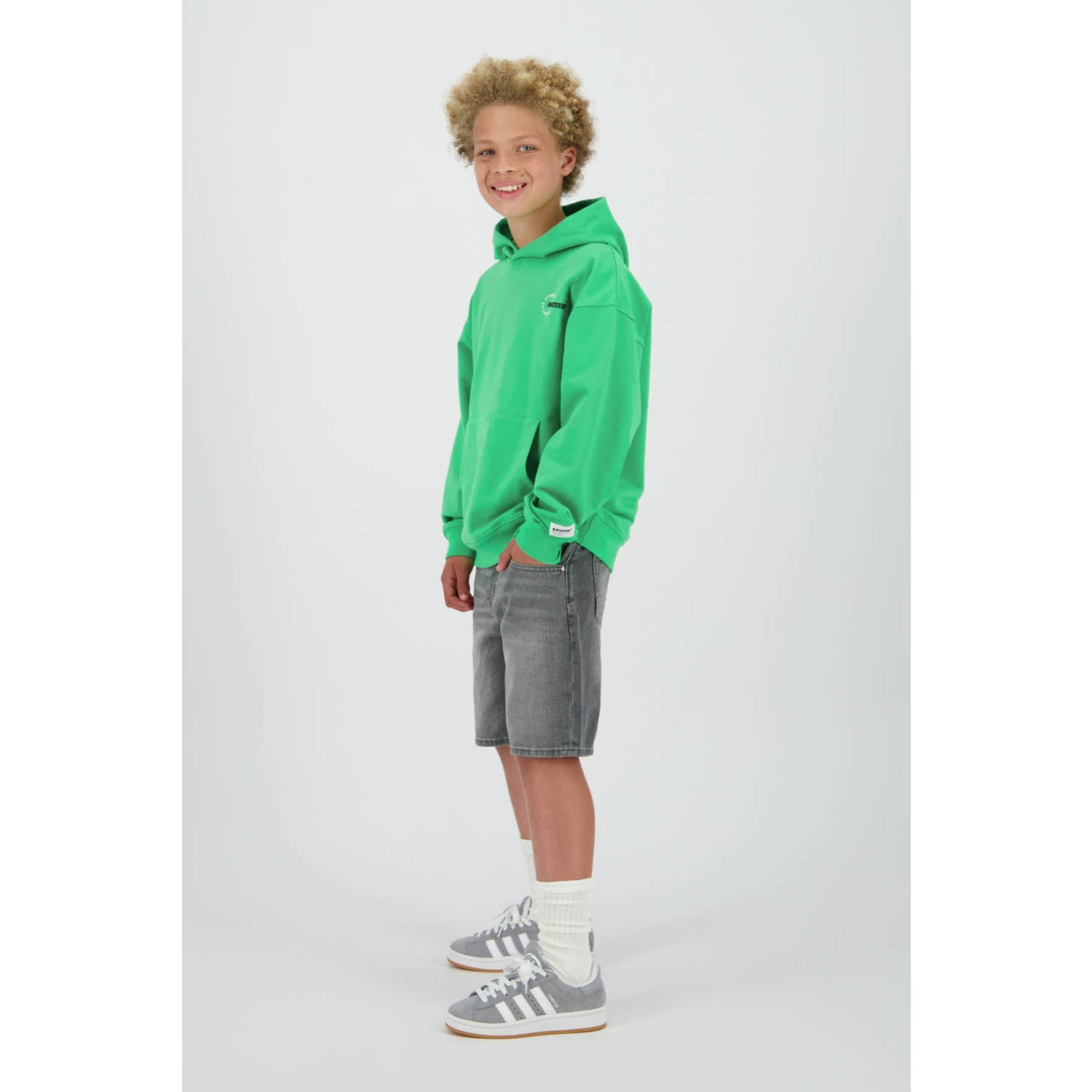 Raizzed regular denim short grey denim