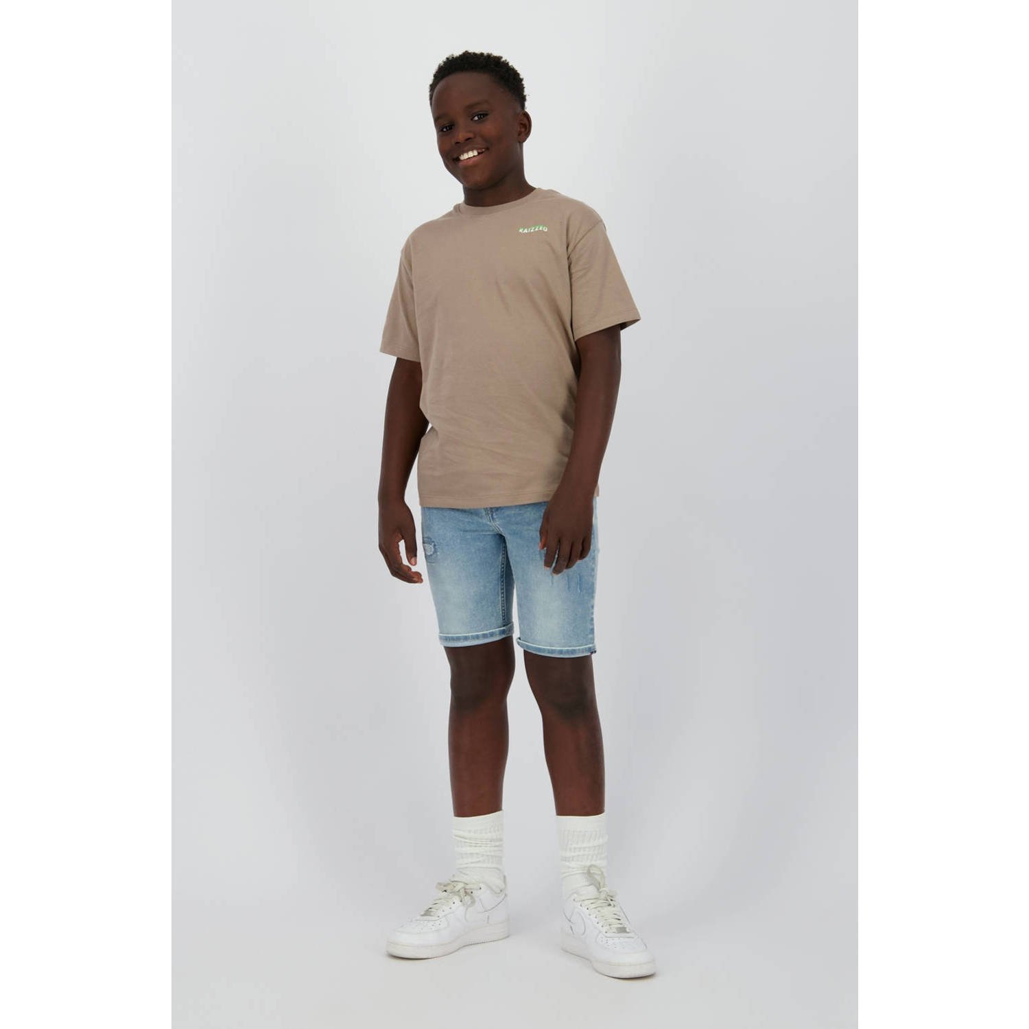 Raizzed regular denim short light blue denim