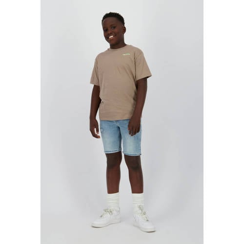 Raizzed regular denim short light blue denim afbeelding