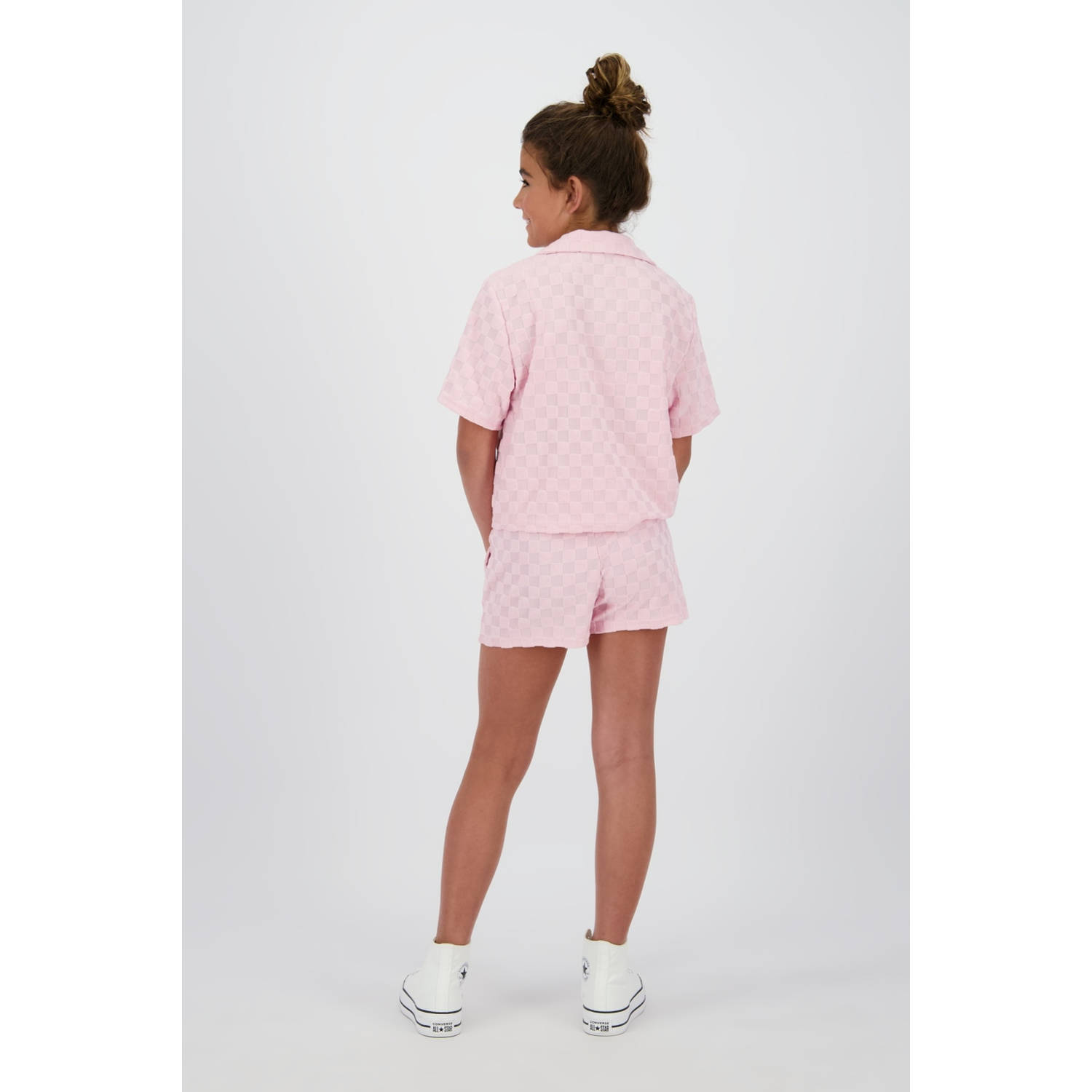 Raizzed blouse lichtroze