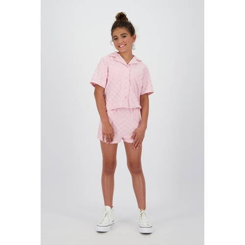 Raizzed blouse lichtroze afbeelding