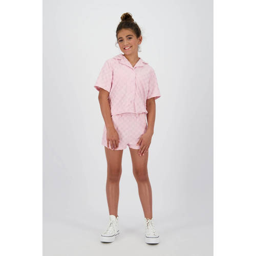 Raizzed loose casual short lichtroze afbeelding