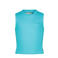 Raizzed mouwloze top blauw