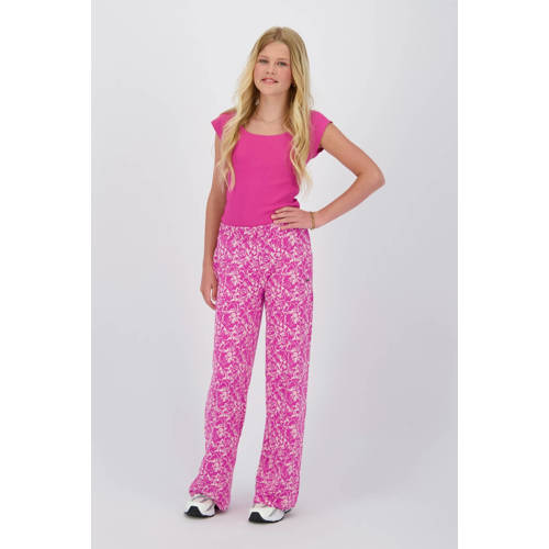 Raizzed loose casual broek roze afbeelding