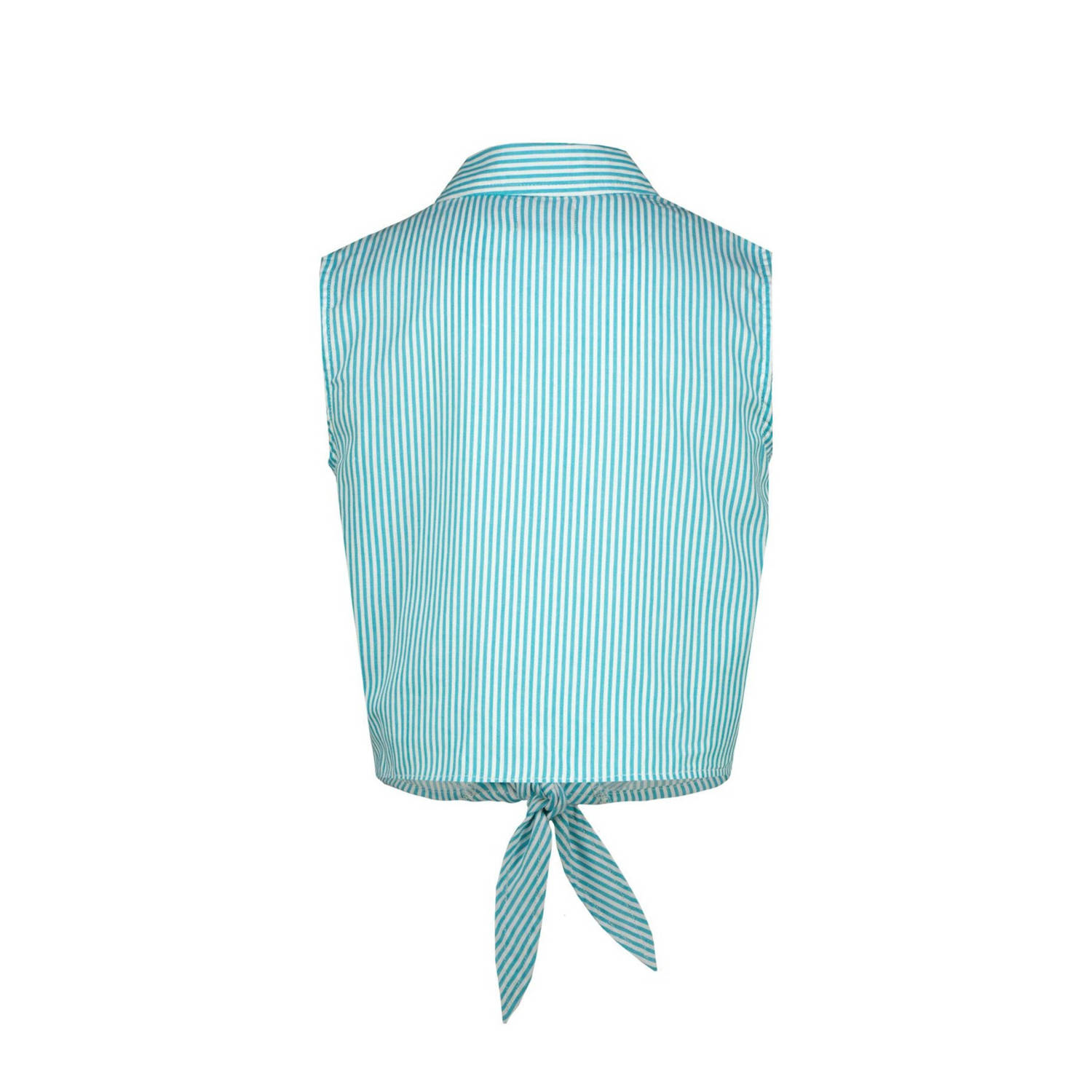 Raizzed blouse zeeblauw