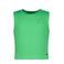 Raizzed mouwloze top groen
