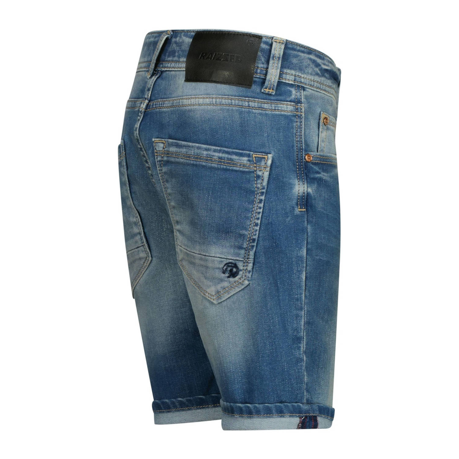 Raizzed regular fit denim bermuda mid blue stone