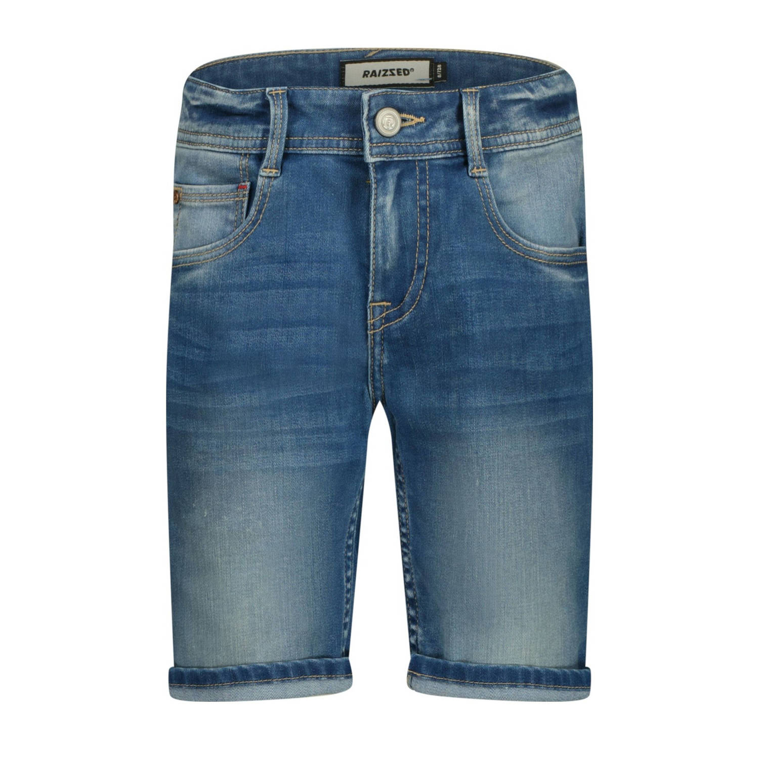 Raizzed regular fit denim bermuda mid blue stone