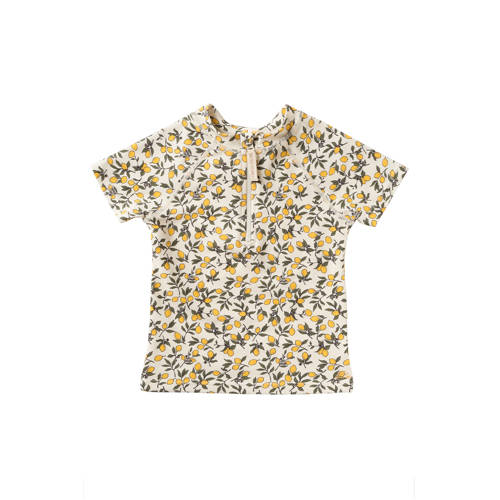 Salted Stories UV T-shirt lemons ecru/geel/groen afbeelding