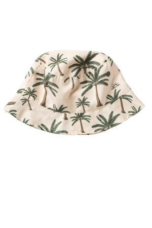 zonnehoed Crown Tree ecru/groen
