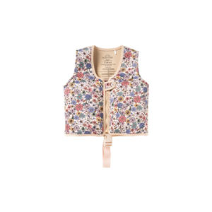 zwemvest Sparkly Fleurs wit/roze/blauw