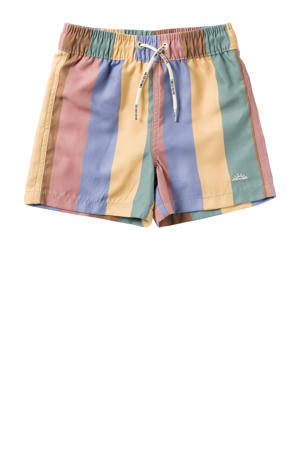 zwemshort blauw/groen/geel