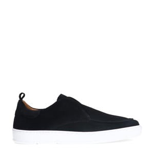 suède loafers zwart