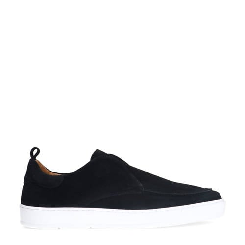 Manfield suède loafers zwart afbeelding