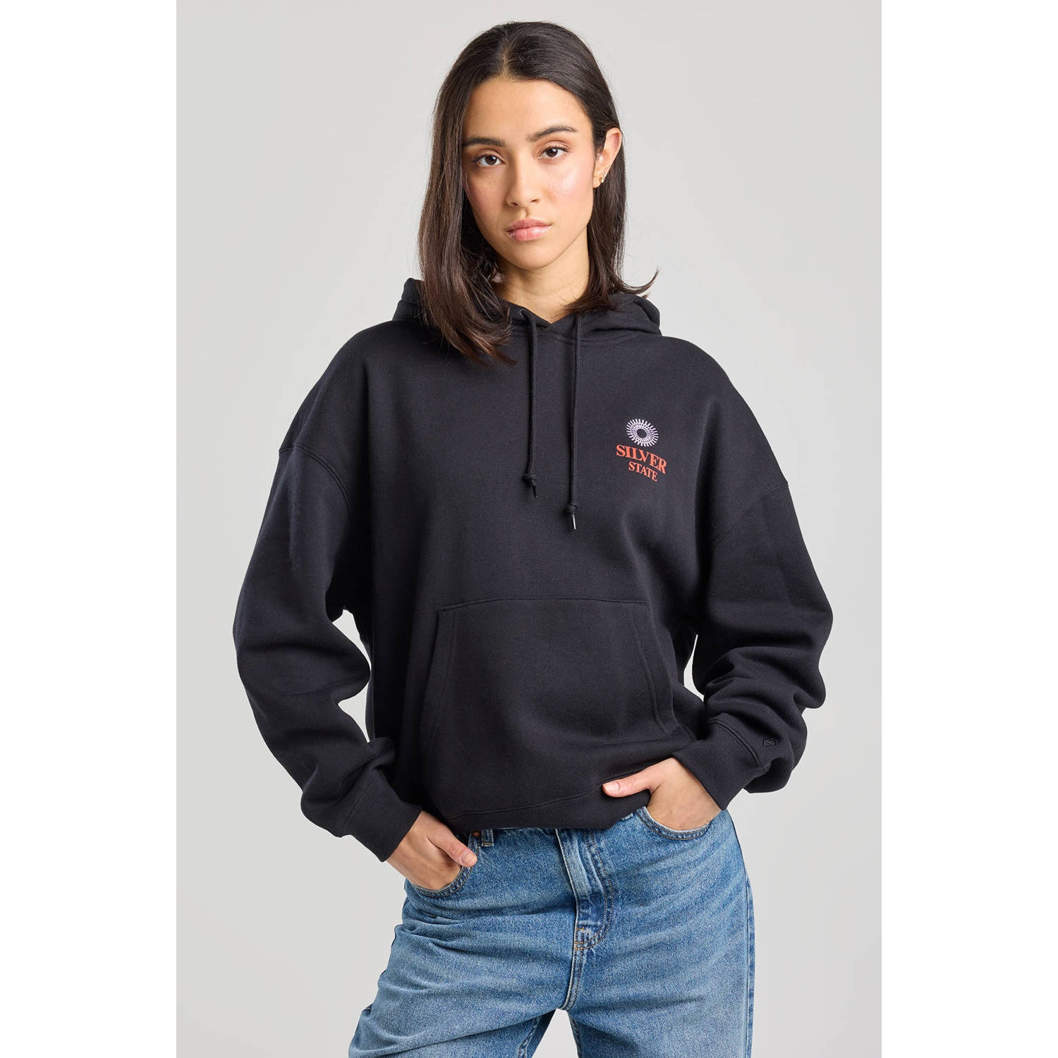 America Today hoodie zwart