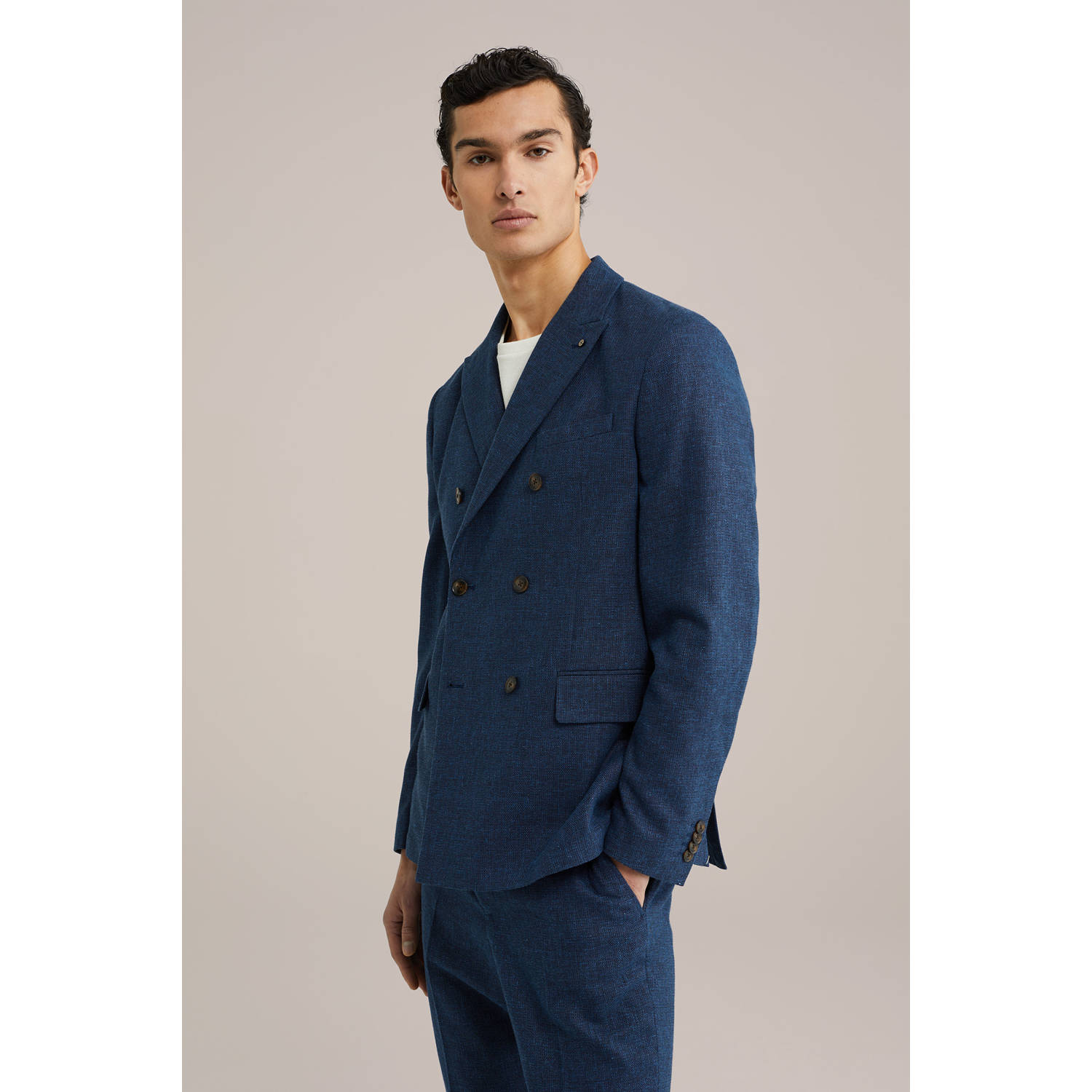 WE Fashion colbert donkerblauw