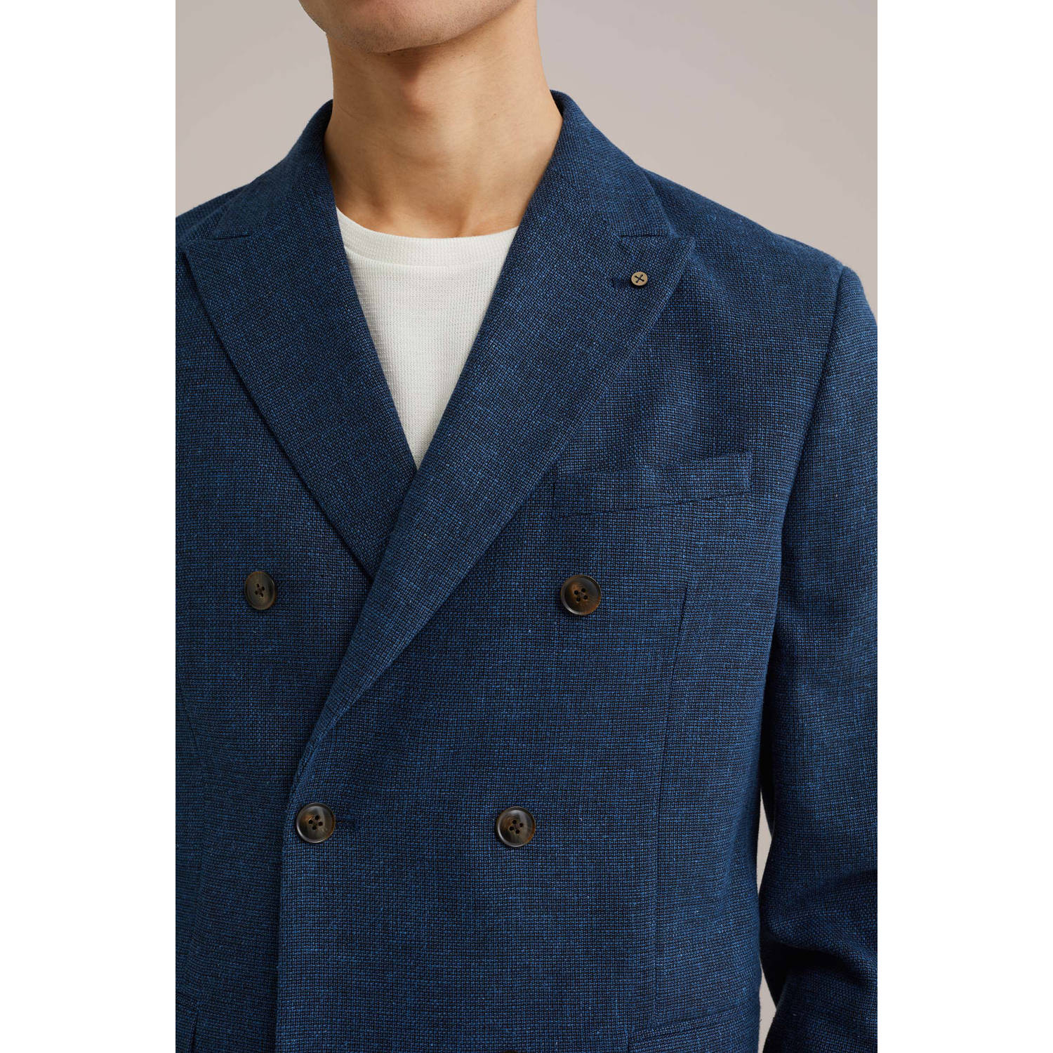 WE Fashion colbert donkerblauw