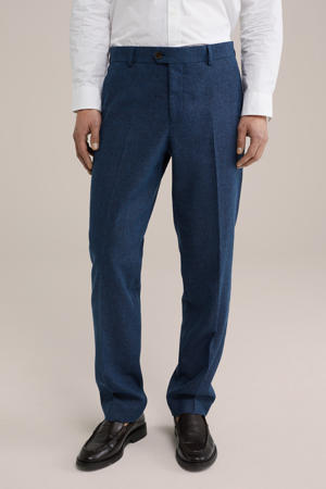 straight pantalon donkerblauw