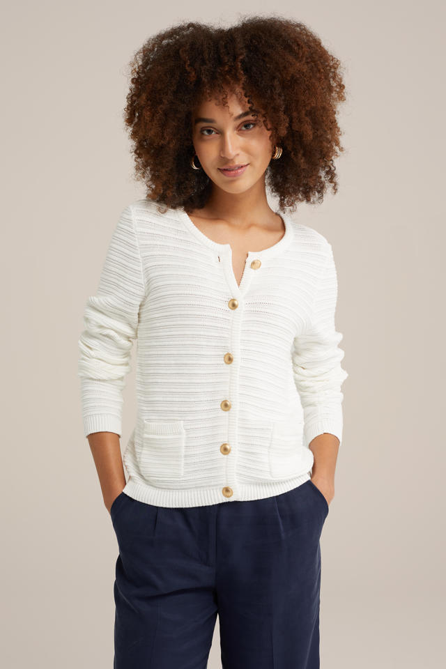 Bodi fel groen gebreid vest met knopen voor dames | Circle Of Trust official webshop Bodi fel groen gebreid vest met knopen voor dames | Circle Of Trust official webshop