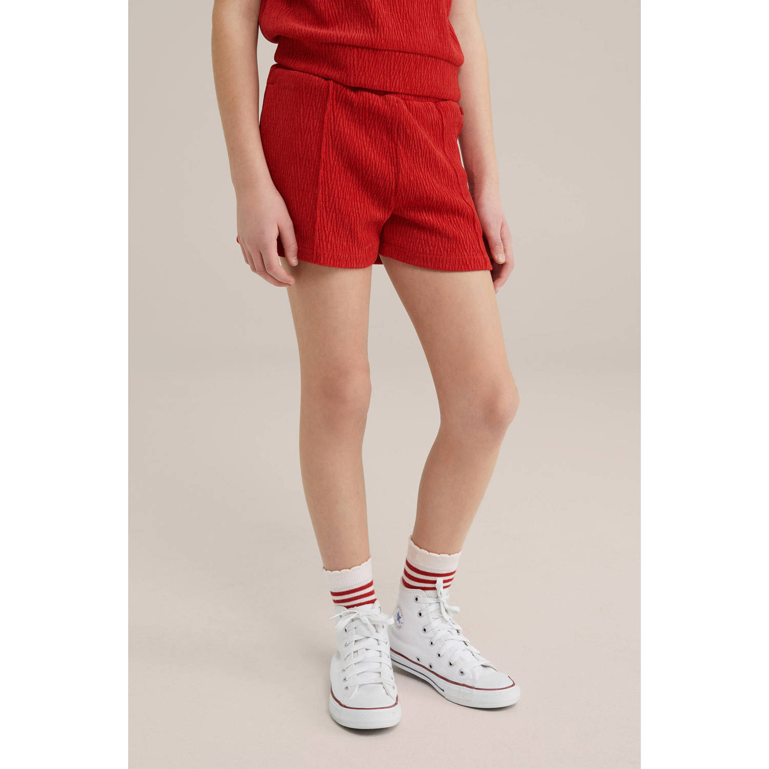 WE Fashion casual short rood