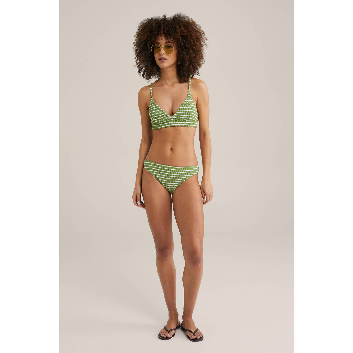 WE Fashion bikinibroekje mosgroen