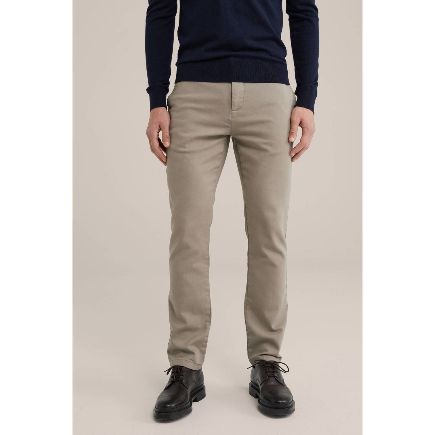 WE Fashion WE Fundamentals slim chino taupe