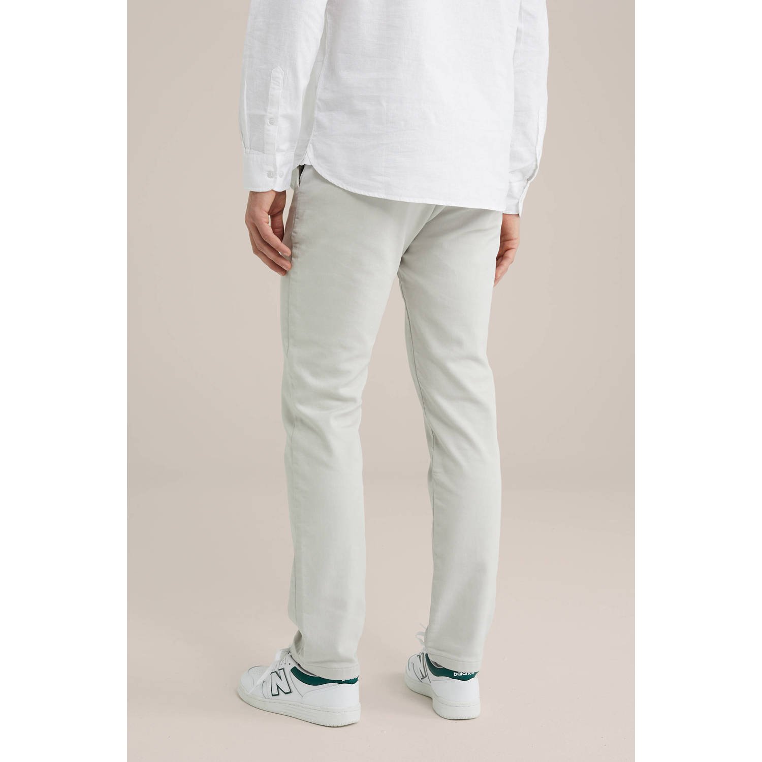 WE Fashion WE Fundamentals slim chino ecru