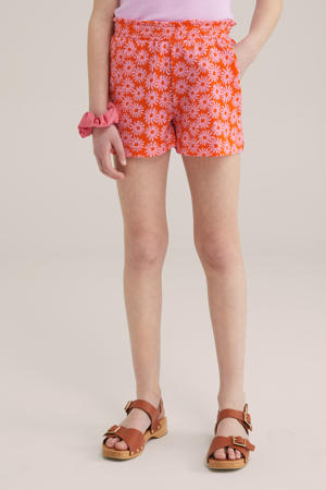 straight casual short oranje