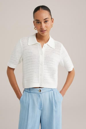 vest wit gebreid