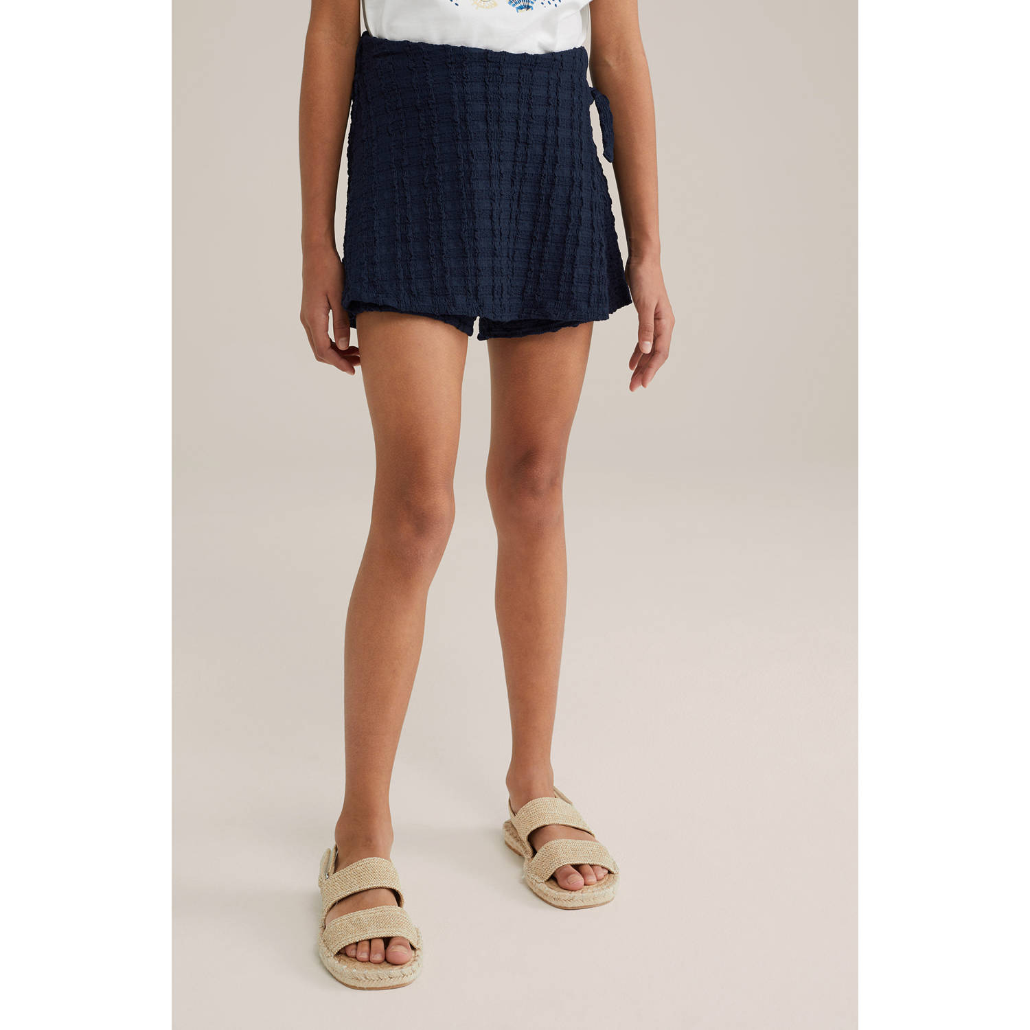 WE Fashion skort donkerblauw