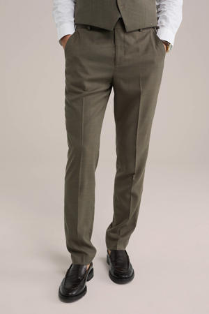slim pantalon bruin