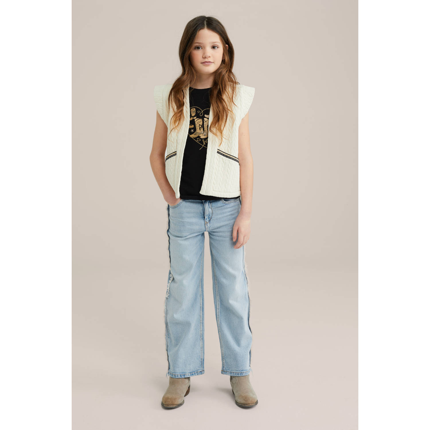 WE Fashion gilet ecru