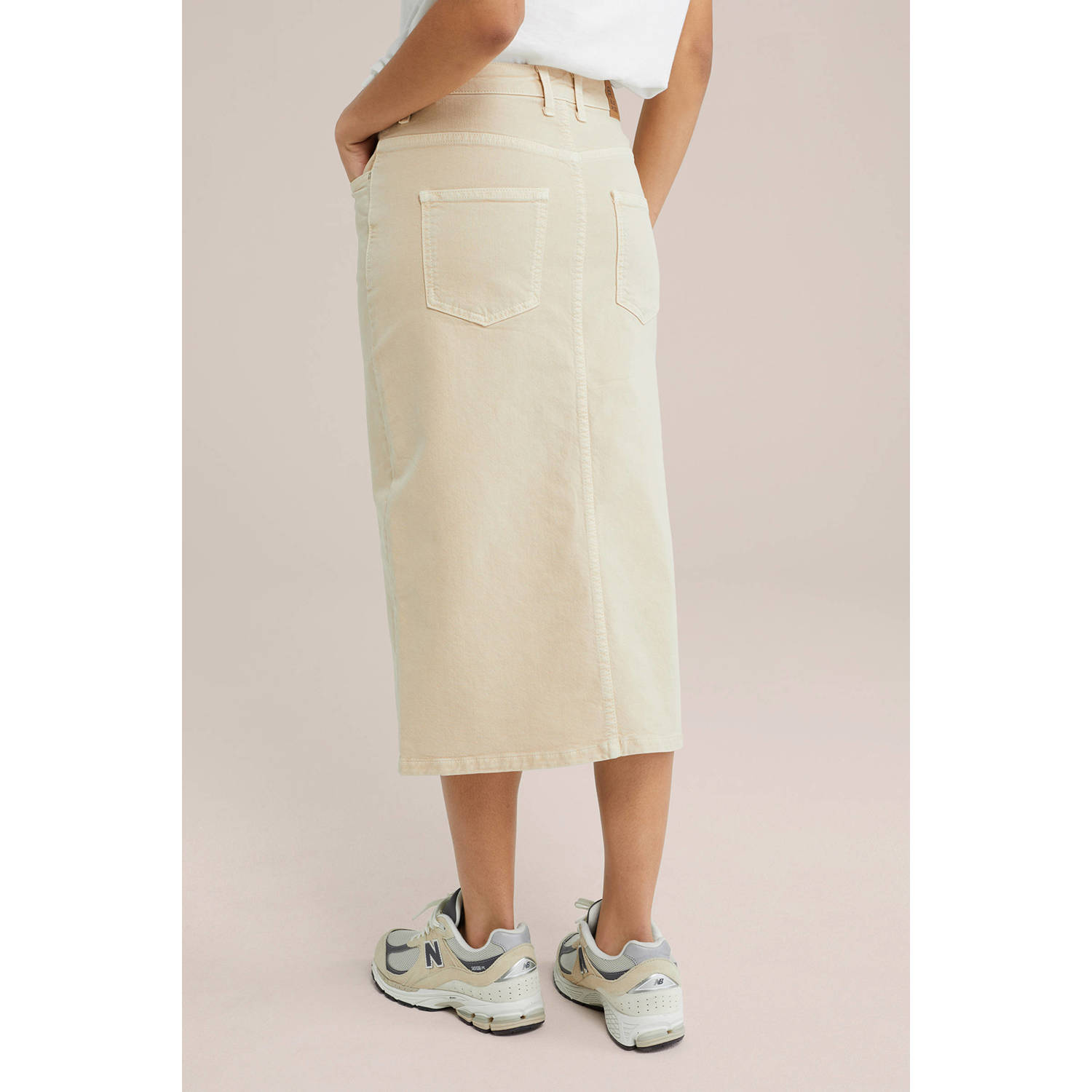WE Fashion spijkerrok beige