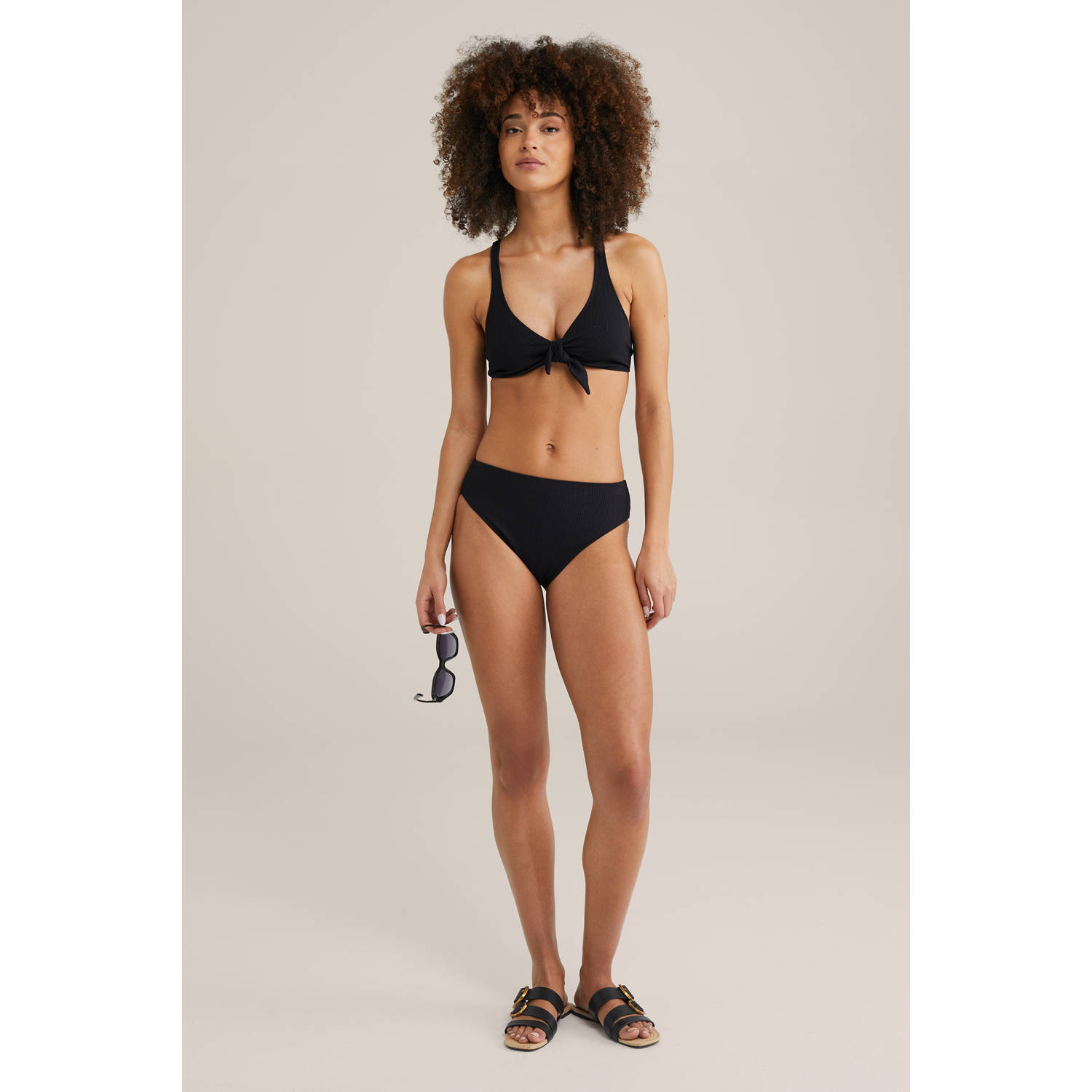 WE Fashion bikinibroekje zwart