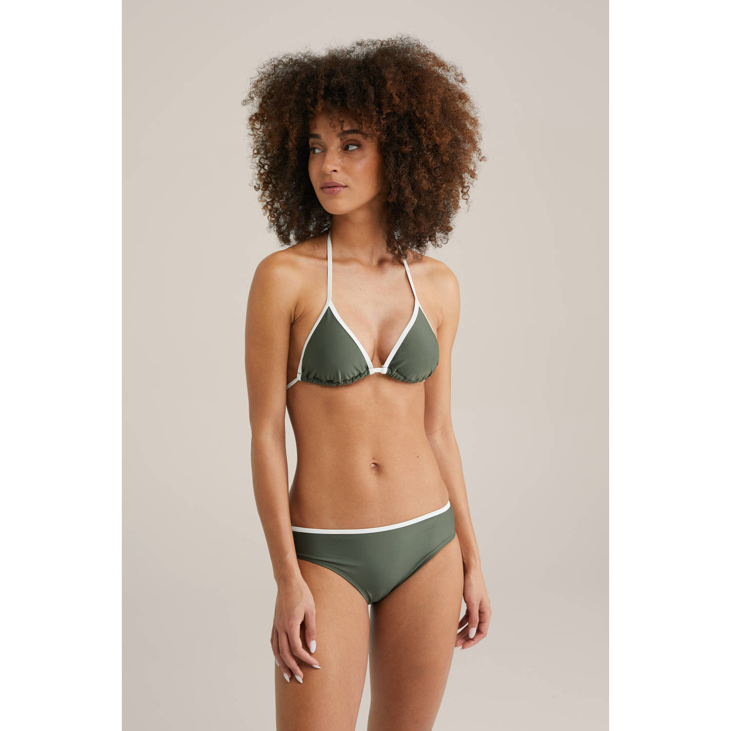 WE Fashion bikinibroekje legergroen