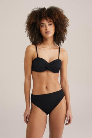 high waist bikinibroekje zwart