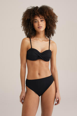 high waist bikinibroekje zwart