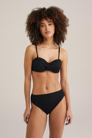 high waist bikinibroekje zwart