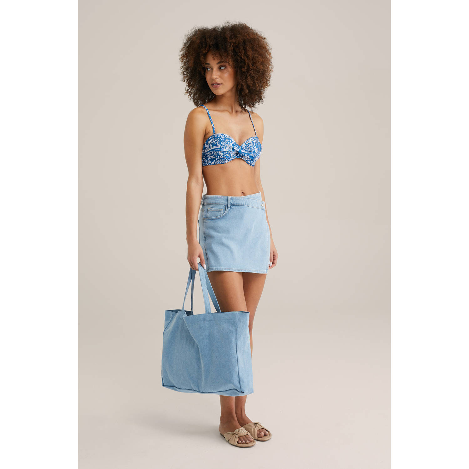 WE Fashion bikinibroekje blauw