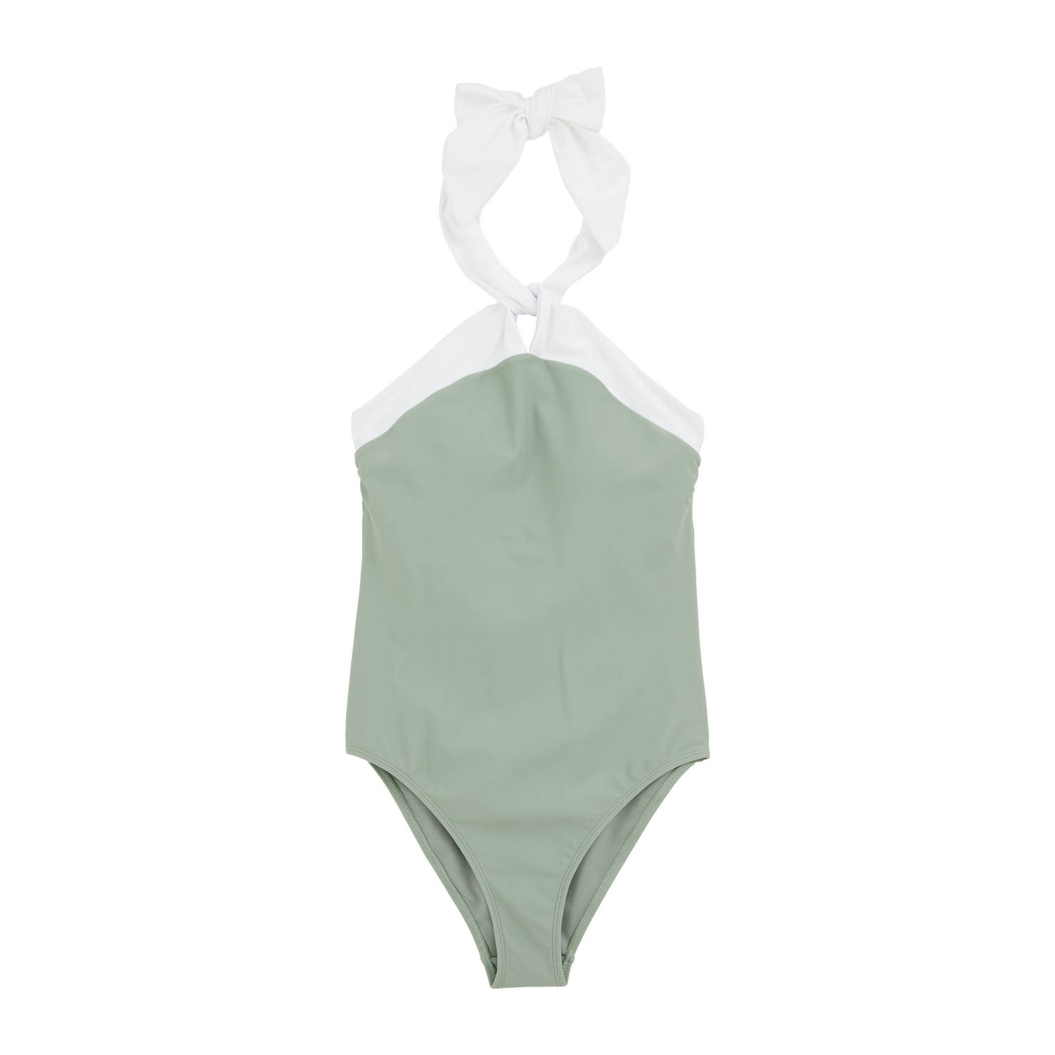 WE Fashion badpak lichtgroen