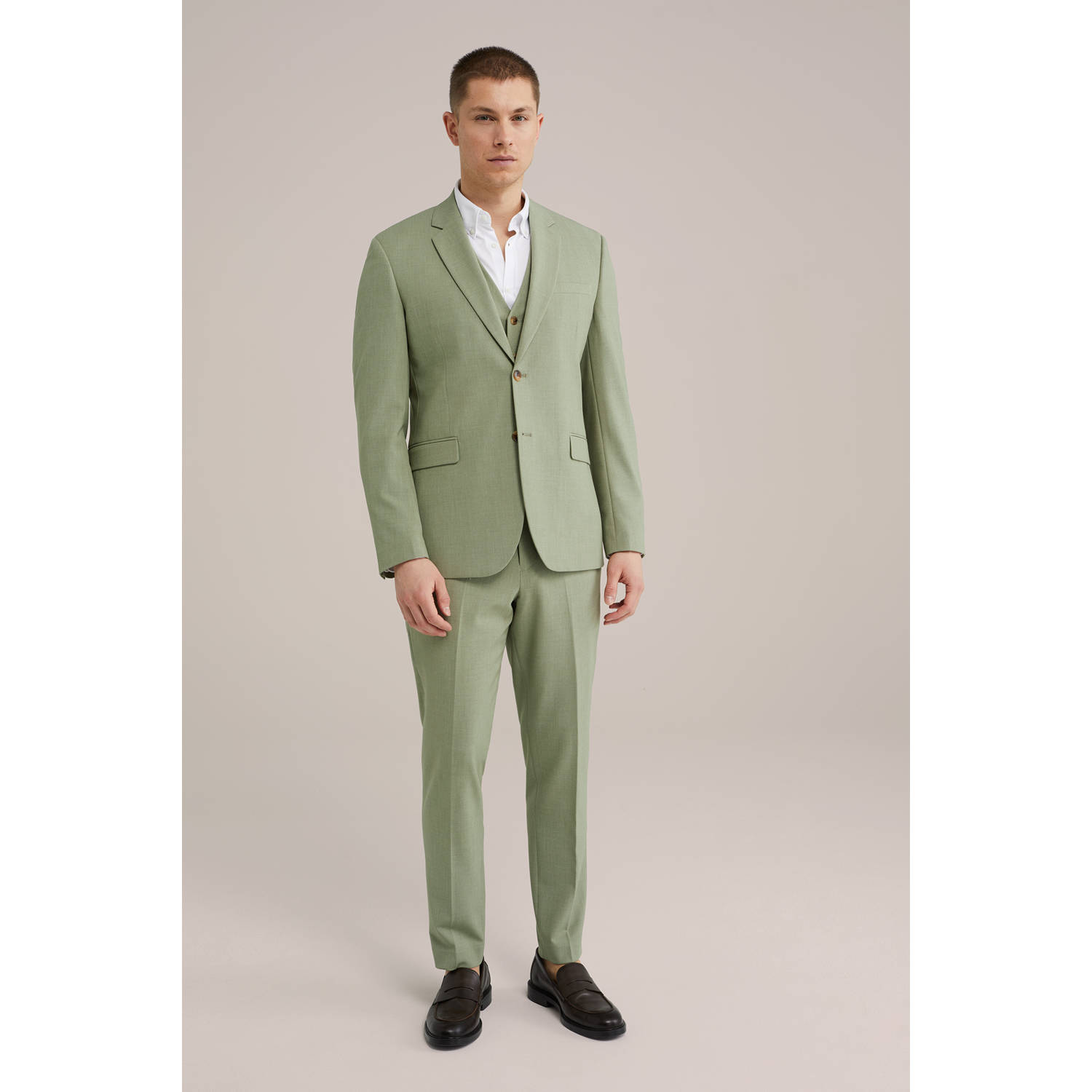 WE Fashion WE Fundamentals Tall fit colbert groen